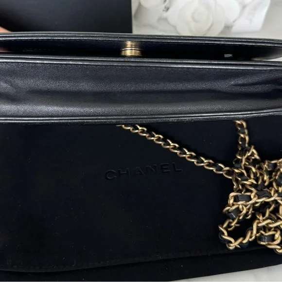 Chanel Wallet On Chain EXTREMELY RARE Lucky Charms Black Calfskin Crossbody Bag - Picture 14 of 16